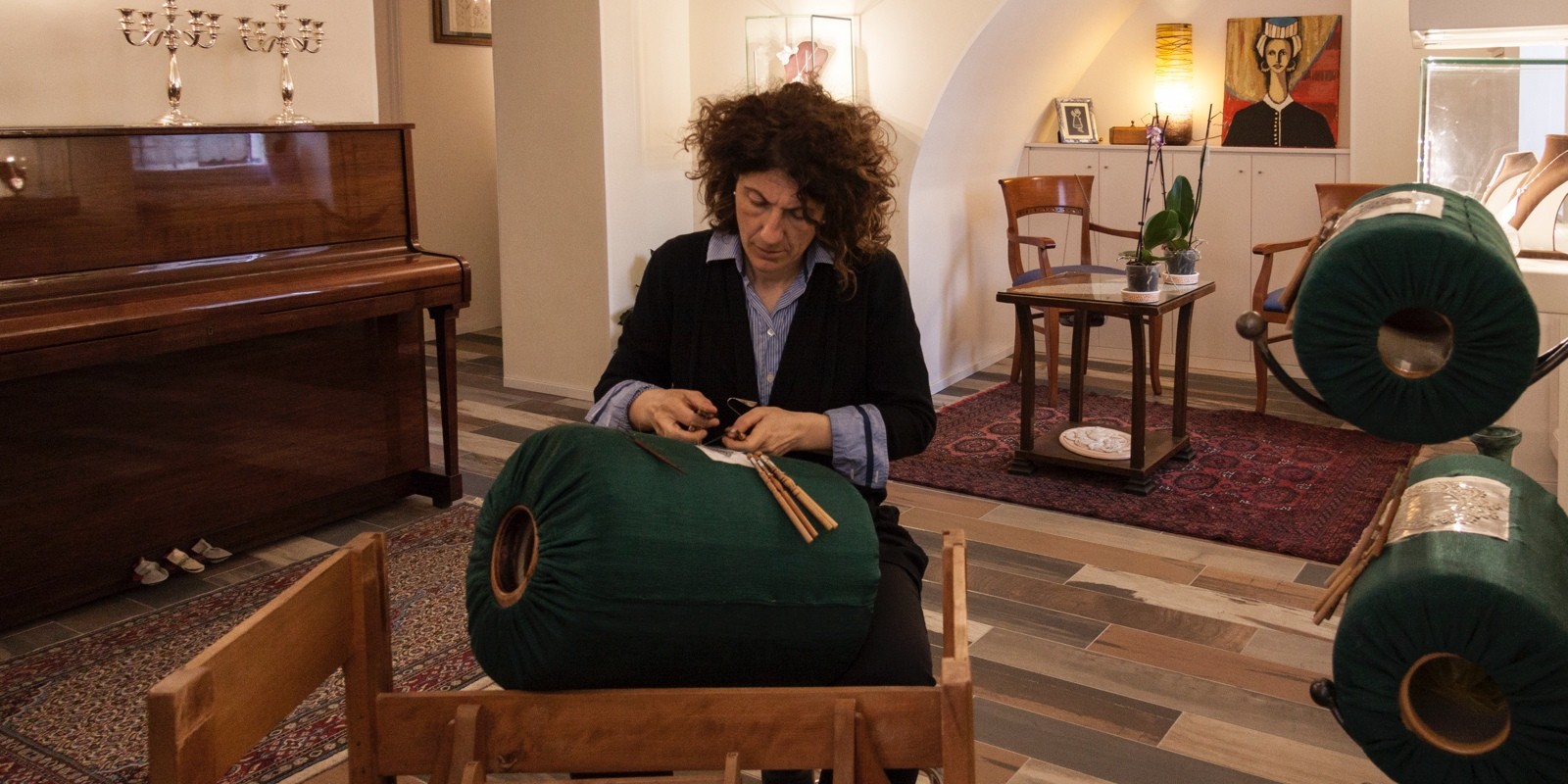Federica al tombolo